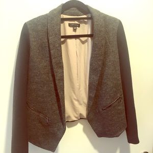 Ann Taylor Open Front Wool Blazer Sz 2